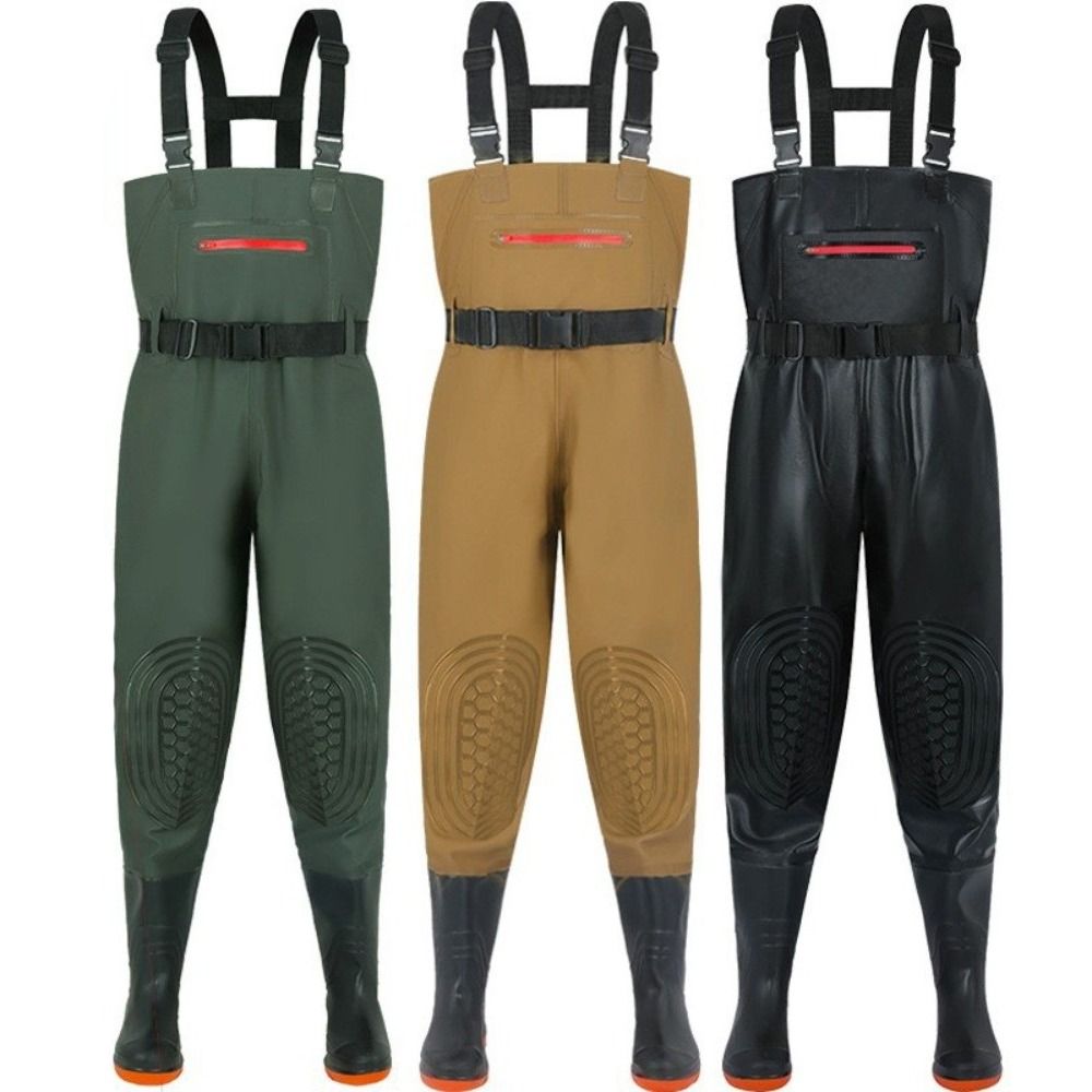 بدلة صيد متينة من مادة PVC مقا - مراجعة Fishing Pants Waterproof وسعره