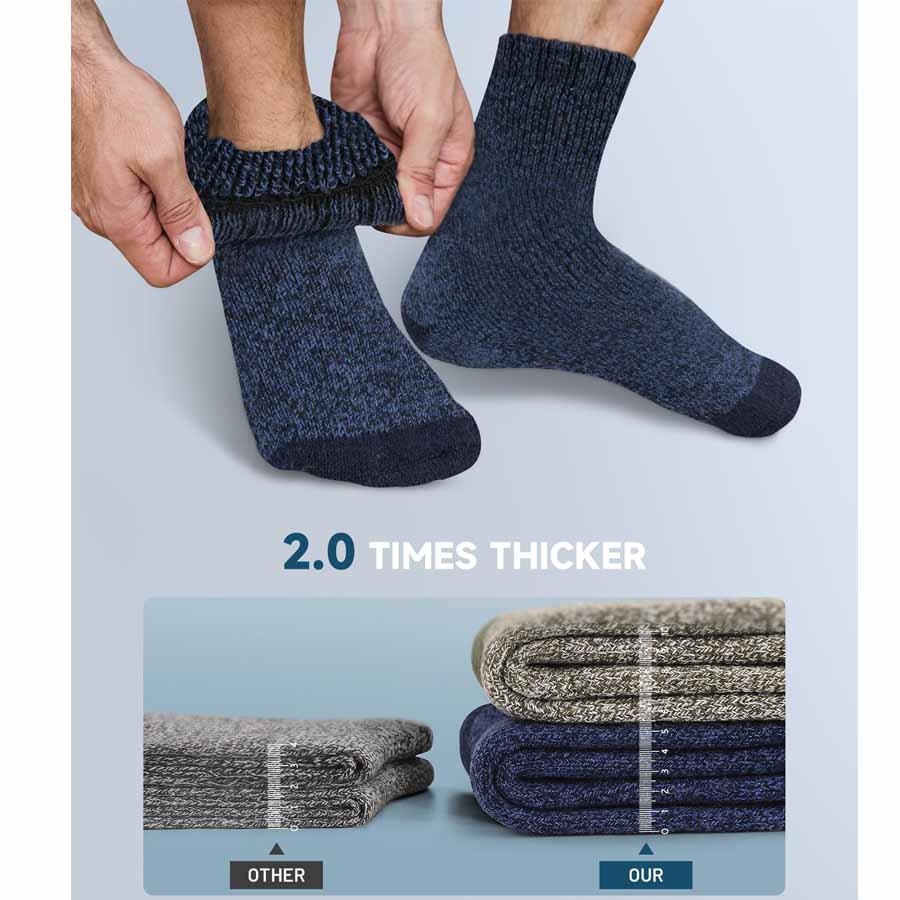 جوارب شتوية للرجال، مناسبة لرك - مراجعة Fishing Socks وسعره