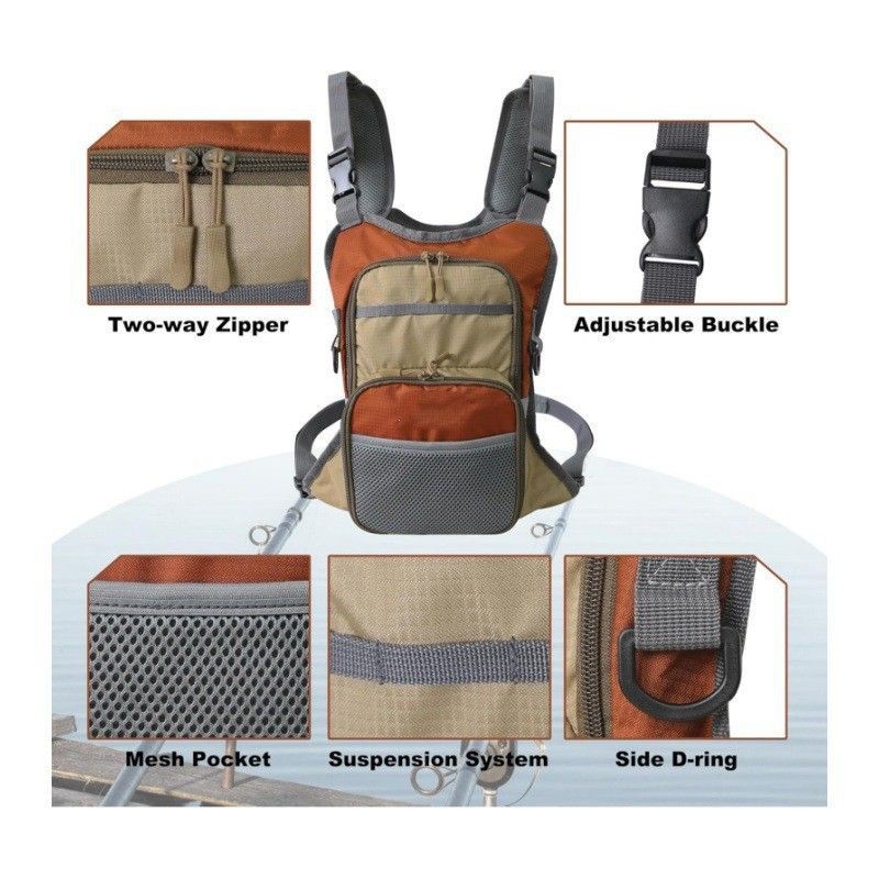 حقيبة صدر متعددة الوظائف مقاوم - مراجعة Fishing Bag Waterproof وسعره