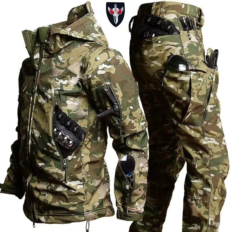 بدلة شتوية للرجال مبطنة بالصوف - مراجعة Fishing Jacket Waterproof وسعره
